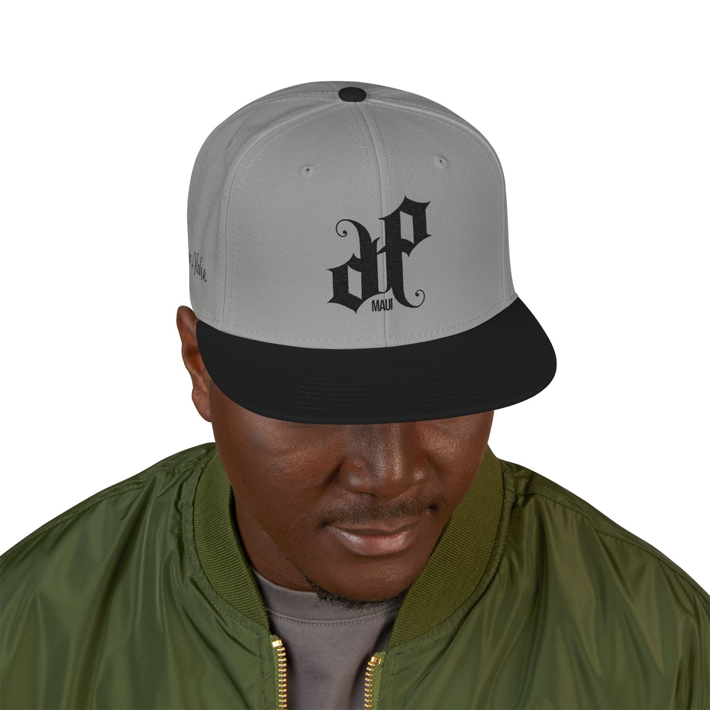 Play Hard. Live Aloha. Embroidered Snapback Hat