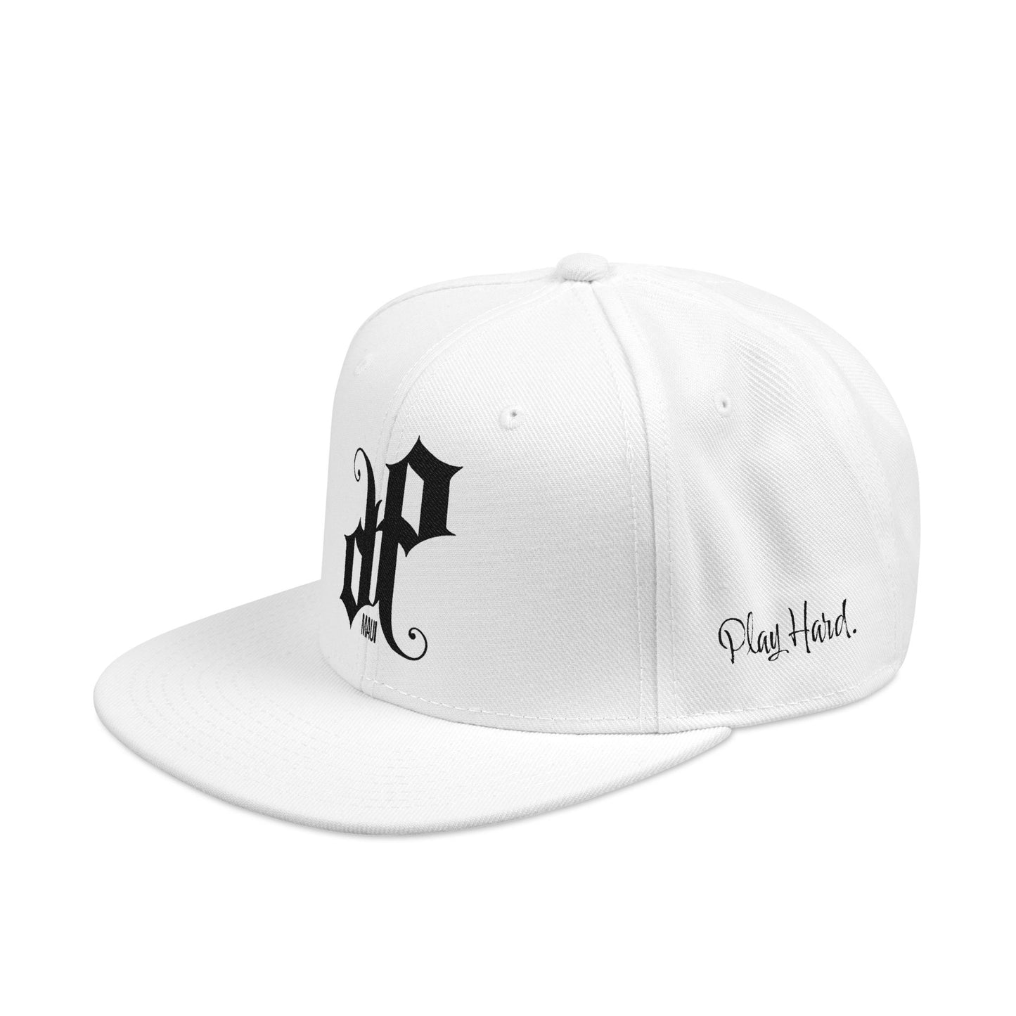 Play Hard. Live Aloha. Embroidered Snapback Hat