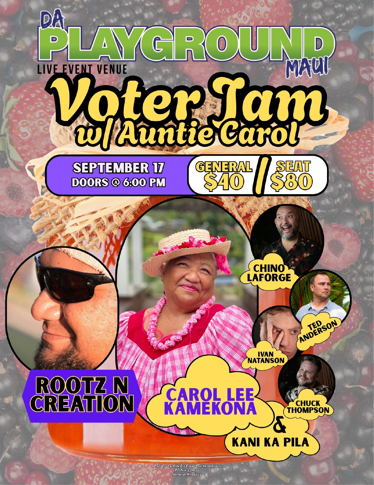 VOTER JAM WITH AUNTY CAROL!